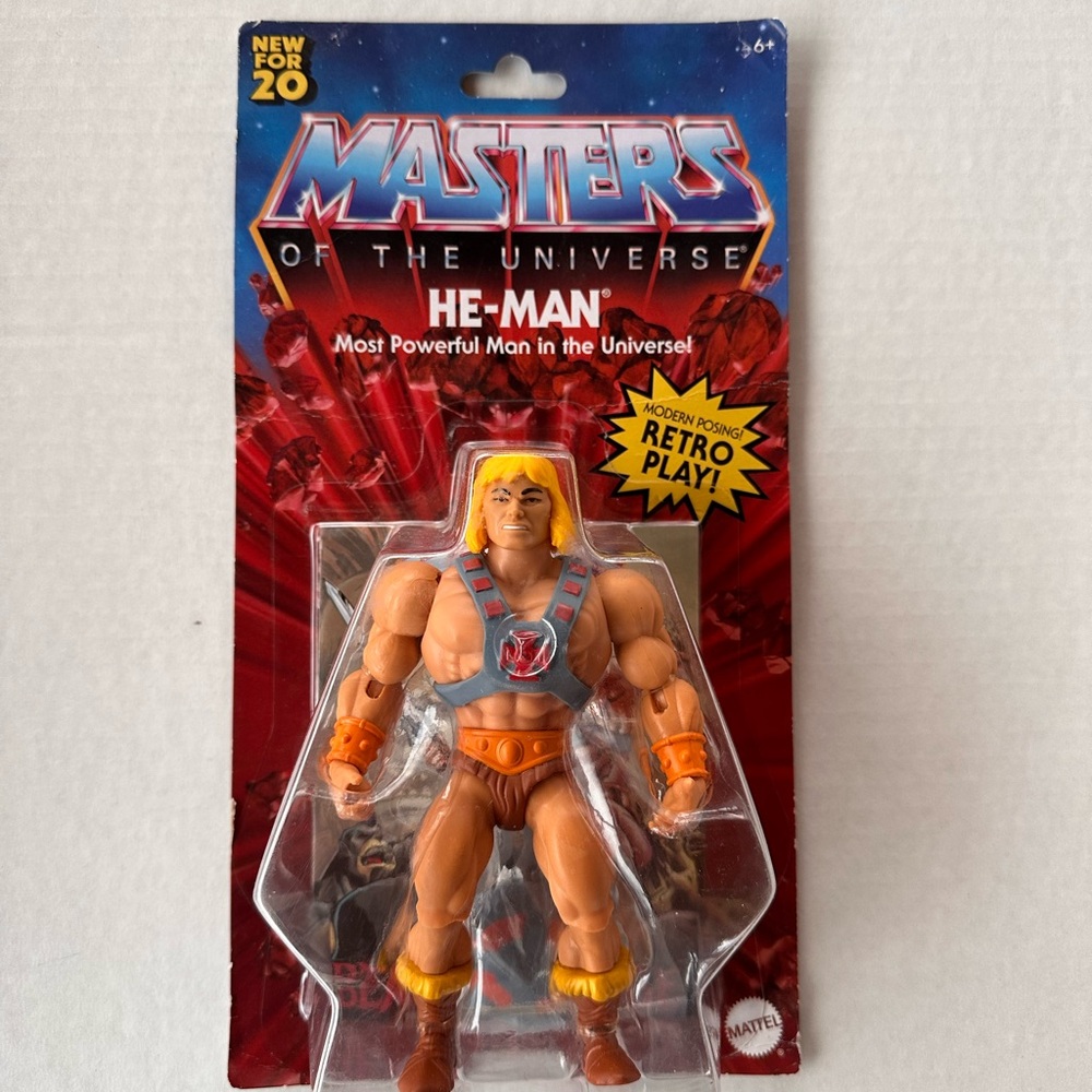 Masters of the Universe He-Man Retro Play Action Figure .